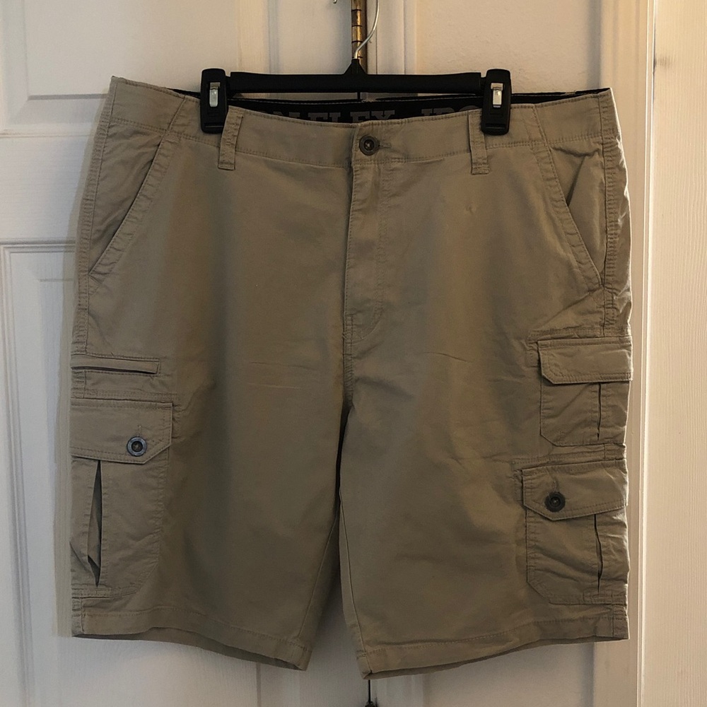 Iron Flex Men's Casual Cargo Shorts - Khaki Size 38